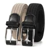 Belts Men's Business Casual Luxury Breathable Braided Elastic For Men Women High Quality Fashion Knitted Pin Buckle Belt
