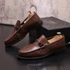 Style américain homme chaussures décontractées marron noir confortable mode luxe mocassins hommes chaussures en cuir