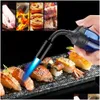 Briquets 360 Degrés Rotation Torche Briquet Jet Flamme Gaz Butane Turbo Coupe-Vent Rechargeable Allumage Pistolet Extérieur Cam Bbq Outil Drop De Dhzjr