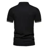 Polos pour hommes Été Polo à manches courtes pour hommes Mode Casual Quotidien Mince Mince Imprimé Respirant Col Rabattu Hommes Vêtements 230712