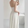 Casual Jurken Koreaanse Stijl Witte Avond Maxi Jurk Vrouwen Harajuku Elegante Esthetische Lange Kleding Herfst Outfits