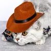 Costumes de chat Chapeau de cow-boy pour animaux de compagnie Adorable chaton multi-fonctions chiot beau festival résistant à l'usure décorations décoratives pour cupcakes