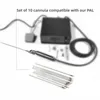 Bewaarflessen Set van 10 canules met schroefdraadnaaf en meervoudig gevormde tips voor Power Assisted Liposuctie (PAL) machines