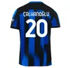 23 24 LAUTARO THRUAM voetbalshirt 2023 2024 BARELLA CALHANOGLU INTERS MILANS MKHITARYAN voetbalshirt uniform Mannen en kinderen sets