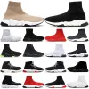 Plattform-Designer-Sneaker für Herren und Damen, Outdoor-Sport-Sneaker, Sockenschuhe für Herren und Damen, Beige, Graffiti, Schwarz, Weiß, klare Sohle, Schnürung, ganz rot, rosa
