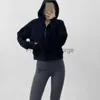 Sudaderas con capucha para hombre Sudaderas Lu Scuba Half Zip Sudadera con capucha para mujer Traje de yoga Diseñador Lululemens Sudadera con capucha Señoras Gimnasio Ropa deportiva Deportes al aire libre Moda clásica L10