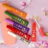 Lippenbalsem 24Pcs Fruitige Glanzende Lipolie Set Aardbei Druif Helder Hydraterende Gladde Lipgloss Kawaii Meisjes Lippen Make-Up Groothandel 230712