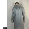 Trend Gray Eva Raincoat Long Full Body Single Men Women Transparent Extended One-piece Adult Poncho Wholesale Poncho Raincoats L230620