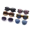 Sunglasses Peekaboo round sunglasses uv400 female pattern blue retro sun glasses for women unisex male accessories selling 230713