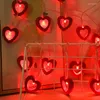 Strings LED Red Love Heart String Light