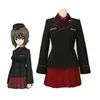 Anime Girls und Panzer Maho Nishizumi Cosplay Costume Uniforme Robe Custom Made306e