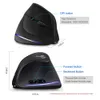 Mice Lefon Vertical Wireless Mouse Game Rechargeable Ergonomic RGB Optical USB For Windows Mac 2400 DPI 2 4G PUBG LOL 230712