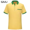 Men's T-Shirts GAAJ Brand Men's Polo Shirt Pocket Contract Colored Cotton Short Sleeve Men's Polo Collar Summer Polo Brazil Golf Men's 230713