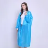 Fashion PEVA Women Man Raincoat Thickened Waterproof Rain Poncho Coat Adult Clear Transparent Camping Hoodie Rainw