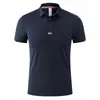 Erkek Polos Erkekler Spor T-Shirt Polo Polo Gömlek Nefes Alabilir Yaz Boyun T-Shirt Açık Hava Spor Golf Tenis Giyim Erkek Golf Masa Tenis Üniforma 230713