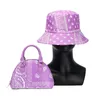 Evening Bags Bandana Bag Fashion Shopping Small Cashew Print Bucket Hat and Purse Set Designer And Handbag For Women 230713