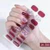 Nagelstickers 1 vel Art Sticker Waterproof Full Semi-cured Gel Wraps Fingertip Artist DIY 3D Korean Decorations