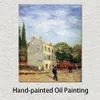 Rispal -restaurangen på Asnieres handmålade Vincent Van Gogh Canvas Art Impressionist Landscape Målning Modern Hemdekor