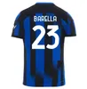 S-4XL 23 24 LAUTARO FINAL Soccer Jerseys THURAM Kids Kit Maillot de DZEKO BARELLA 2023 Maglie Football Shirt 115 Year GAGLIARDINI Kvaratskhelia IntERs IM MIlaNS