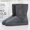 Bottes 2023 100% véritable cuir de vachette bottes de neige femmes Top qualité Australie bottes bottes d'hiver pour femmes chaussures chaudes livraison gratuite T230713