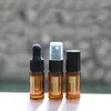 Bottiglie di stoccaggio Bottiglia di rullo ambrato da 5 ml con sfere in acciaio inossidabile Contenitore di olio essenziale ricaricabile vuoto Mini fiale di profumo