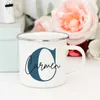 Mugs Personalized Mug Initial with Name Cup Custom Coffee Mugs Bachelorette Team Groomsman Cups Wedding Birthday Gifts for Men R230712