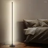 Golvlampor modern enkel lampa led belysning fristående för vardagsrum hem dekor sovrum ljus stativ dimning