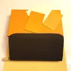 Kvalitetsdesigners Herr plånböcker i äkta läder blomkorthållare Frankrike Paris rutiga handväska herr Clutchplånbok dam lyx Man Väskor med låda 2023