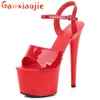 Sandals Strippers Pole Dance Shoes Women Sexy Show Sandals 15 17 20 CM High Heels Sexy Platform Bright Sandals Girls Shoe for Party 230713