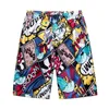 Summer Beach Pants Men's Quick Dry Casual Split Shorts Loose Large Couple Swim Flower Shortskz3030ut