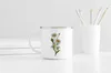 Muggar blommor enkel mugg boreal europe style studie bok kaffe emalj mugg 11 oz flickvän födelsedag present mugg r230713