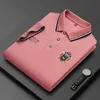 Męska koszula letnia polo t -polo dla mężczyzn Camisetas haftowane bawełniane golfowe krótkie rękawy marka luksusowa ropa hombre wysokiej jakości koszulki 230713