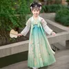 Vestidos de niña Hanfu Girls '2023 primavera mejorado Ru falda estilo chino antiguo bordado Tang Super inmortal vestido Kleider