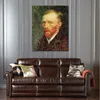 Famous Paintings by Vincent Van Gogh Self Portrait Impressionist Landscape Hand Painted Oil Artwork Home Decor