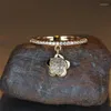 Bröllopsringar Crystal White Zircon Stone Ring Charm Female Flower Pendant Dainty Gold Silver Color Engagement for Women