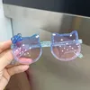 Sonnenbrillen Großhandel Sommer Kinder Nette Kitty Sonnenbrille Acryl Bogen Outdoor UV Schutz Sonnenbrille Baby Mädchen Klassische Kinder Junge UV400 230712