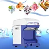 Linboss Ice Crusher Multifunction Electric Cube Ice Shaver Crusher Machine Automatic Snow Cone Machine Ice Planer 220V White Blue