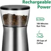 Handmatige koffiemolens Upgrade draagbare elektrische koffiemolen TYPE-C USB Charge Beroep Roestvrijstalen maalkern Koffiebonenmolen 230712
