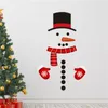 Wall Stickers Waterproof Children's Room Removable Christmas Window Sticker Holiday Supplies Refrigerator