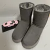 Australia Australian Classic Women Ultra Platform Mężczyzny Realu skórzane ciepło 5825 4 cm Winter Fuff Furffy Furry Satin Kidch Boots Boots Snow Bots 34-43