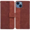 Geometriska affärsläderplånbok Fall för iPhone 15 Pro Max Plus Samsung M14 M54 Moto Edge 40 Pro Xiaomi Poco F5 Magent Credit ID Card -slot Flip Cover Holder Pouch