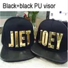 Ball Caps PU 3D lettere Golden Uomo Donna New Unisex Berretto da baseball regolabile NOME FAI DA TE Lettera Cotton Hip Hop Cool bei cappelli2220