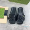 Женские дизайнерские плавники Slide Sandals Летние кожа