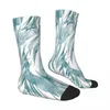 Chaussettes Homme TEAL GARDEN Feuilles Tropicales Vert Homme Homme Femme Printemps Bas Imprimé