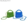 Sacs de soirée perlés petit sac carré Designer marque transparent acrylique perle portefeuille et sac à main fête dîner sac bandoulière sac Z230713