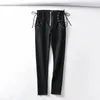 Jeans feminino 2023 sexy cintura alta com zíper mom primavera fino com cadarço tamanho grande calça lápis moda coreana casual streetwear