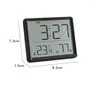 Wandklokken Ultra Mini Dunne Elektronische Klok Disply Magnetisch LCD Multifunctioneel Temperatuur- en vochtigheidsalarm Digitaal