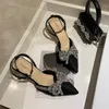 Sandali Tacchi trasparenti Cinturino con fibbia con tacco beige Scarpe comode per le donne Estate Ragazze nere Chiuso a punta media Ladie 230713