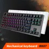 Клавиатуры RK Royal Kludge RK87 Беспроводные RGB BARTLIGHT Gaming Mechanical Keyboard 87 Ключи TKL Compact Office PC Writer 2 4G Bluetooth 230712