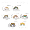 Cute Enamel Rainbow Cloud Brooch Pins Cartoon Lapel Pin for Women Men Top Dress Cosage Fashion Jewelry Will and